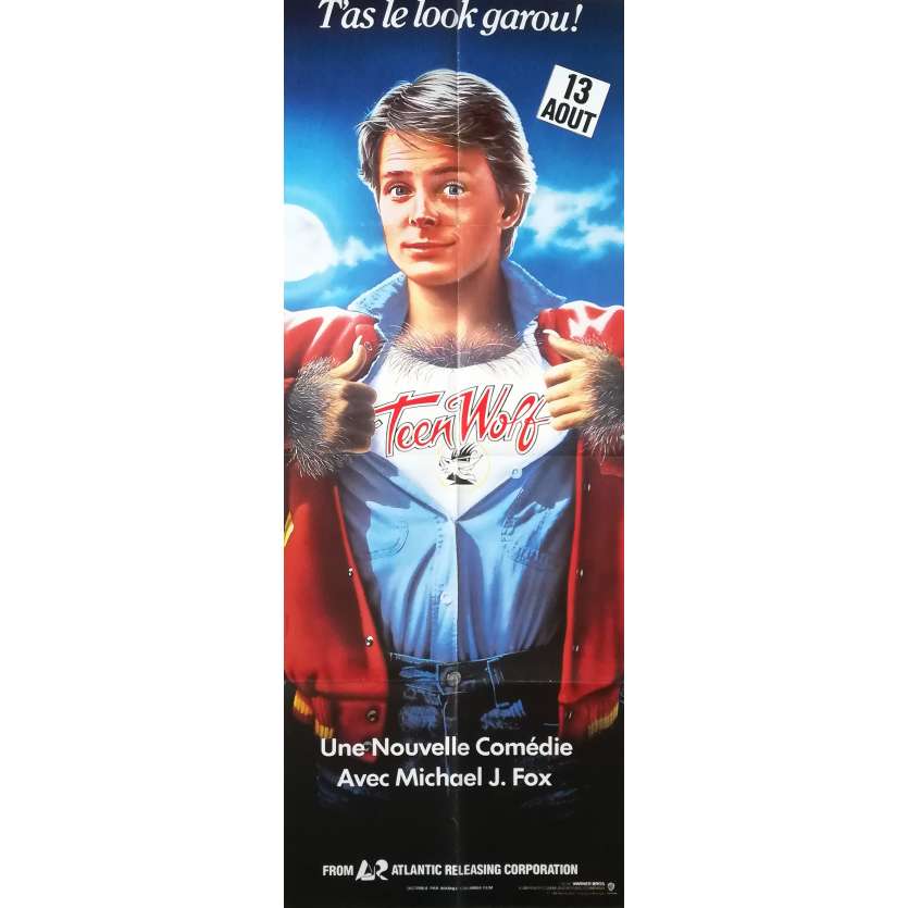 TEEN WOLF Original Movie Poster - 23x63 in. - 1985 - Rod Daniel, Michael J. Fox