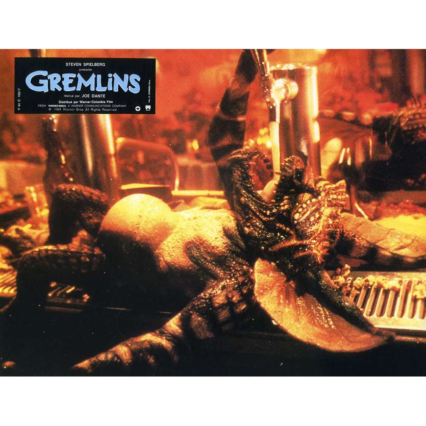 GREMLINS Original Lobby Card N08 - 9x12 in. - 1984 - Joe Dante, Zach Galligan