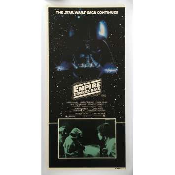 STAR WARS - EMPIRE STRIKES BACK Original Daybill Movie Poster, On LINEN - 1980 - Rare! STAR WARS - EMPIRE STRIKES BACK Original Daybill Movie Poster, On LINEN - 1980 - Rare!