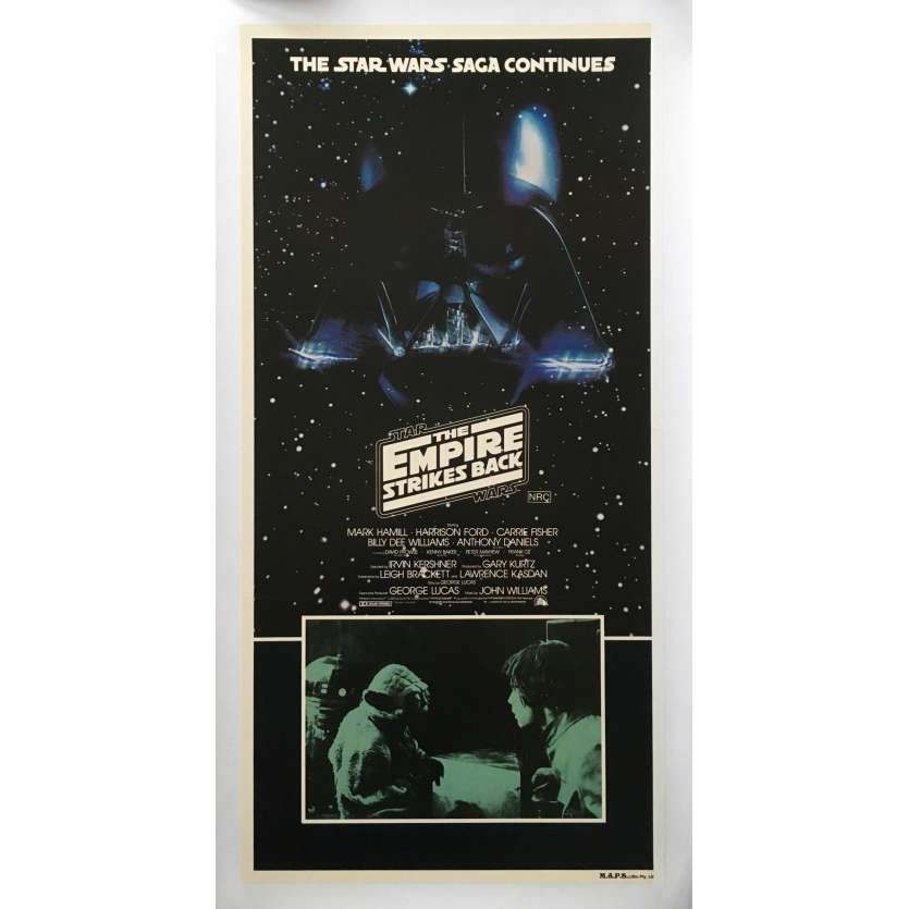 STAR WARS - EMPIRE STRIKES BACK Original Daybill Movie Poster, On LINEN - 1980 - Rare!