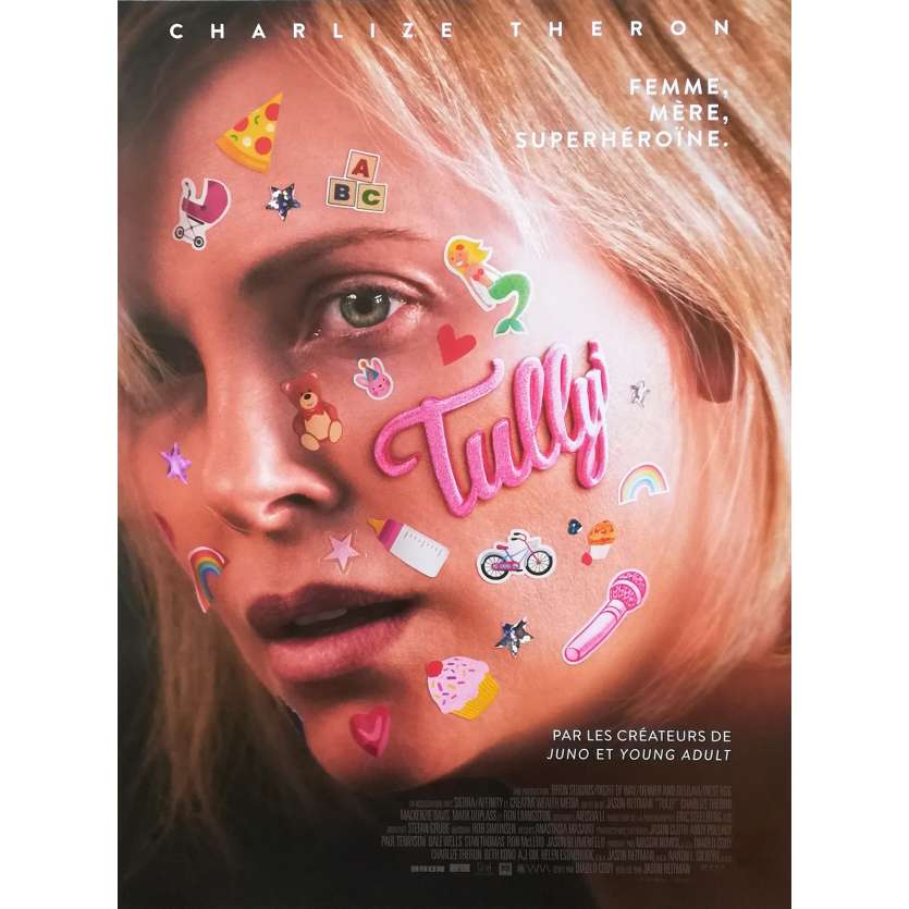 TULLY Affiche de film - 40x60 cm. - 2018 - Charlize Theron, Jason Reitman