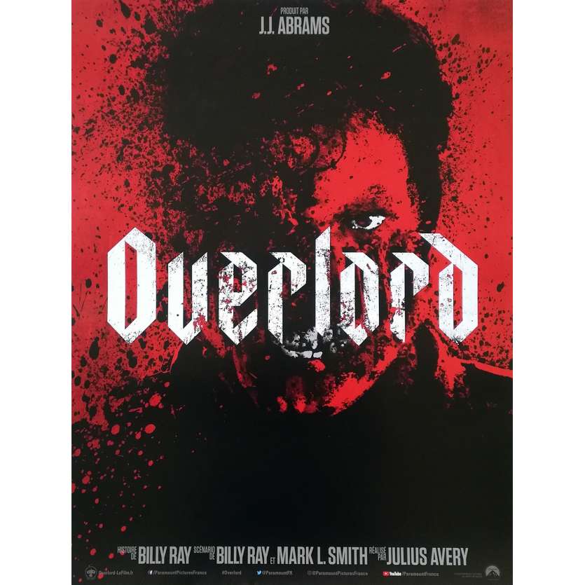 OVERLORD Affiche de film - 40x60 cm. - 2018 - Wyatt Russell, Julius Avery