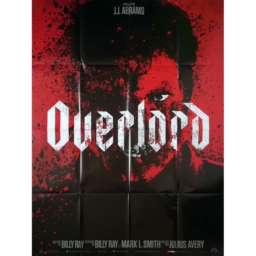 OVERLORD Affiche de film - 120x160 cm. - 2018 - Wyatt Russell, Julius Avery