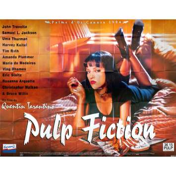 PULP FICTION Affiche de film - 400x300 cm. - 1994 - Quentin Tarantino, Ultra-rare !