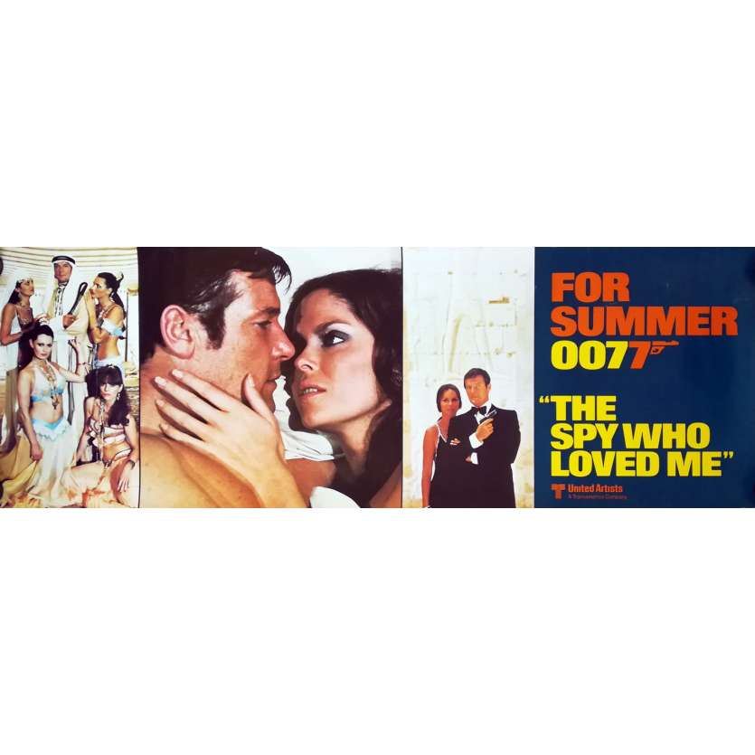THE SPY WHO LOVED ME Original Movie Poster Style B - 21x60 in. - 1977 - Lewis Gilbert, Roger Moore
