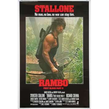 RAMBO II Affiche de film - 69x102 cm. - 1985 - Sylvester Stallone, George P. Cosmatos RAMBO II Affiche de film - 69x102 cm. - 1985 - Sylvester Stallone, George P. Cosmatos