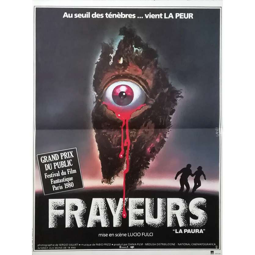 FRAYEURS Affiche de film - 40x60 cm. - 1980 - Catriona MacColl, Lucio Fulci