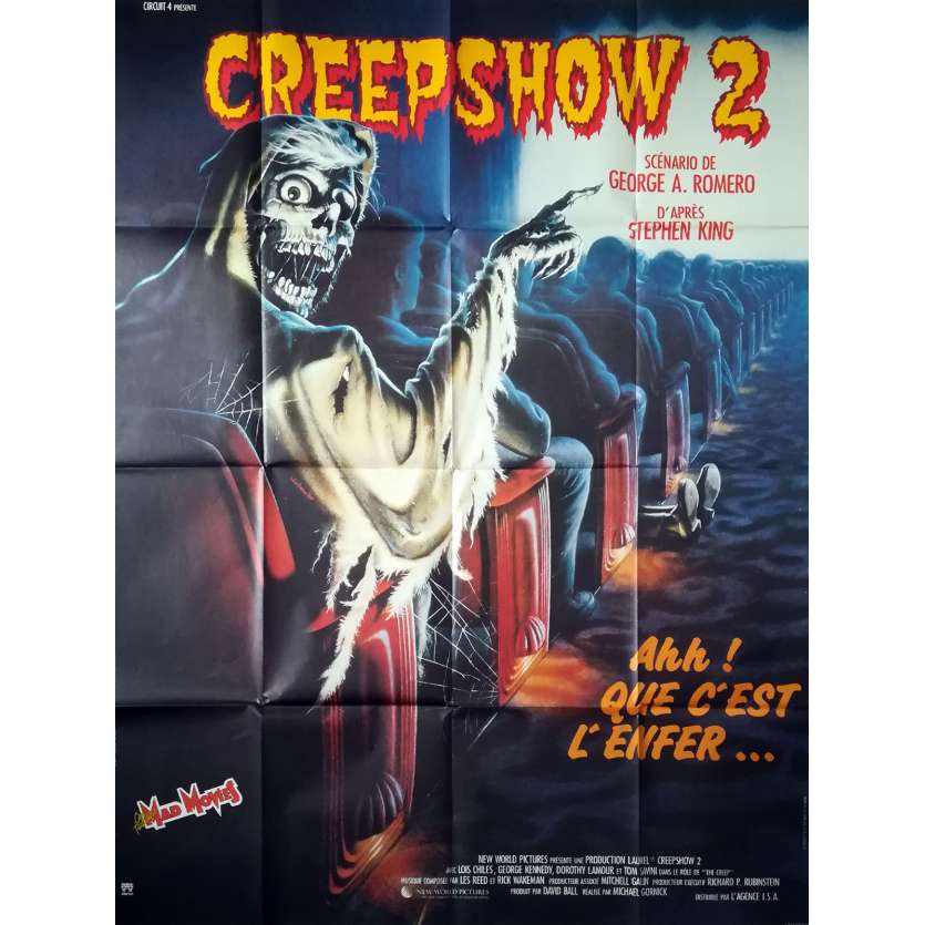 CREEPSHOW 2 Affiche de film  - 120x160 cm. - 1987 - George Kennedy, Michael Gornick