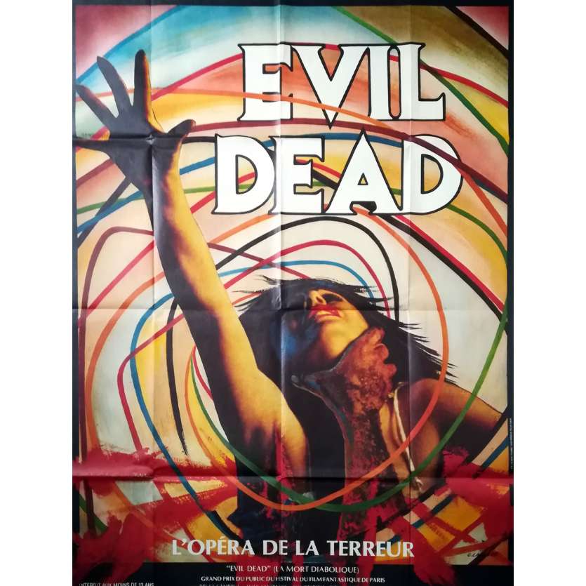 EVIL DEAD Affiche de film - 120x160 cm. - 1981 - Bruce Campbell, Sam Raimi