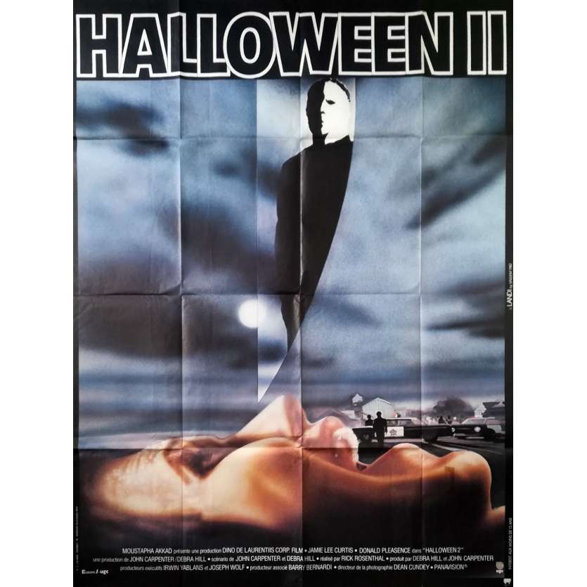 HALLOWEEN II Original Movie Poster  - 47x63 in. - 1981 - Rick Rosenthal, Jamie Lee Curtis