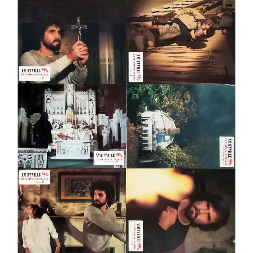 THE AMITYVILLE HORROR Original Lobby Cards x6 - 9x12 in. - 1979 - Stuart Rosenberg, James Brolin