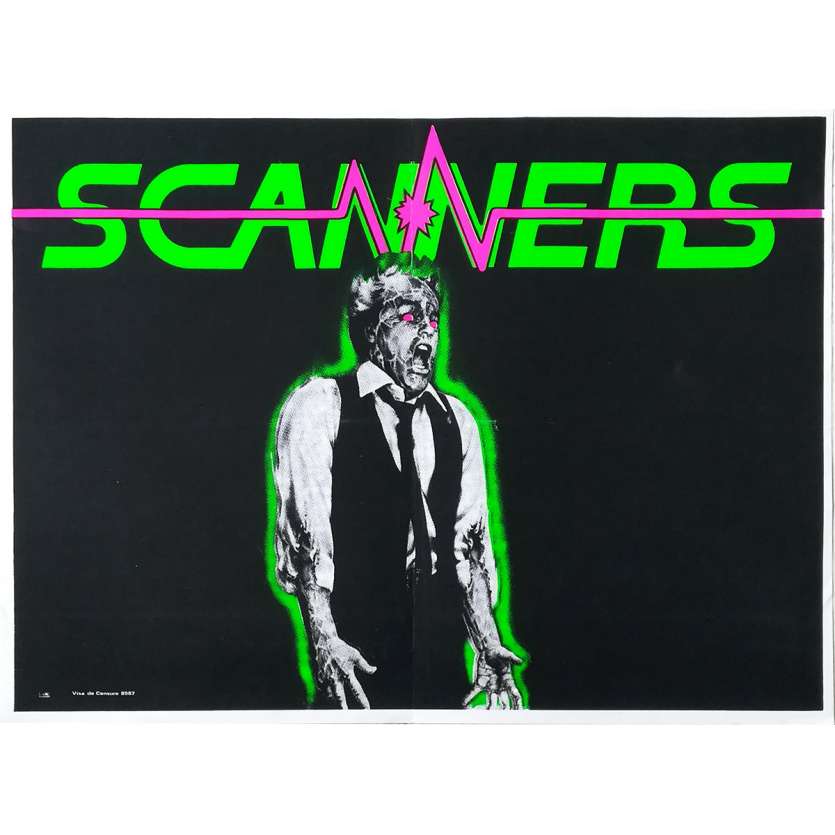 SCANNERS Original Movie Poster Rare Model - 15x21 in. - 1981 - David Cronenberg, Patrick McGoohan