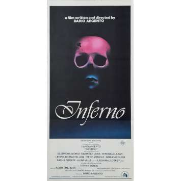 INFERNO Affiche de film - 33x78 cm. - 1980 - Daria Nicolodi, Dario Argento INFERNO Affiche de film - 33x78 cm. - 1980 - Daria Nicolodi, Dario Argento