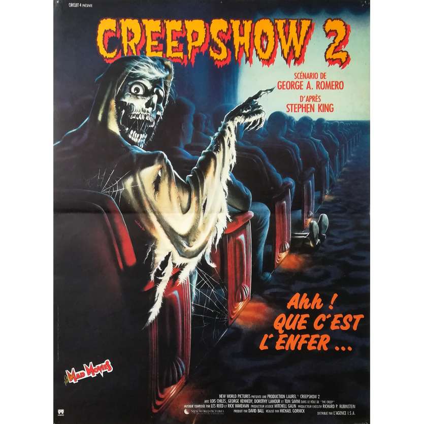 CREEPSHOW 2 Original Movie Poster  - 15x21 in. - 1987 - Michael Gornick, George Kennedy