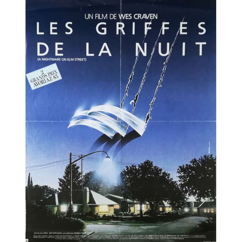 LES GRIFFES DE LA NUIT Affiche de film - 60x80 cm. - 1985 - Robert Englund, Wes Craven
