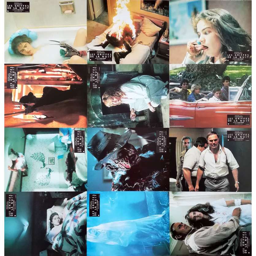 NIGHTMARE ON ELM STREET Original Lobby Cards x12 - 9x12 in. - 1985 - Wes Craven, Robert Englund