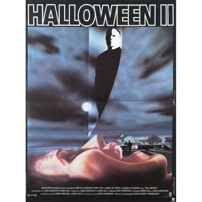 HALLOWEEN II Original Movie Poster - 15x21 in. - 1981 - Rick Rosenthal, Jamie Lee Curtis