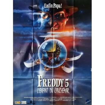 FREDDY 5 L'ENFANT DU CAUCHEMAR Affiche de film - 120x160 cm. - 1989 - Robert Englund, Stephen Hopkins FREDDY 5 L'ENFANT DU CAUCHEMAR Affiche de film - 120x160 cm. - 1989 - Robert Englund, Stephen Hopkins