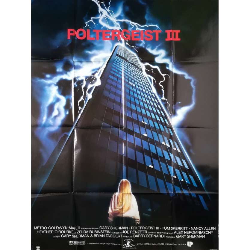 POLTERGEIST III Affiche de film  - 120x160 cm. - 1988 - Heather O'Rourke, Gary Sherman