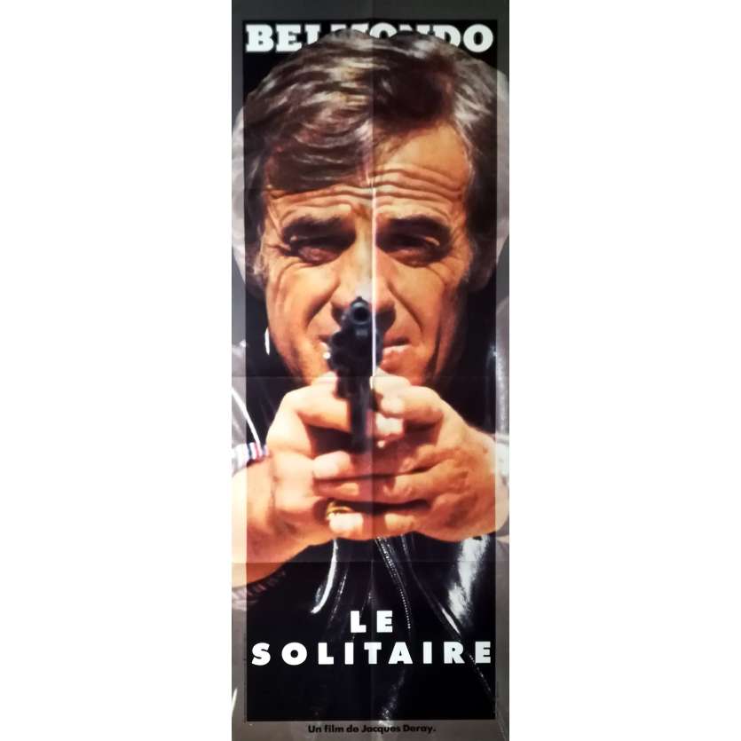 THE LONER Original Movie Poster - 23x63 in. - 1987 - Jacques Deray, Jean-Paul Belmondo