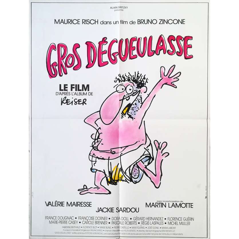 GROS DEGUEULASSE Affiche de film  - 60x80 cm. - 1986 - Maurice Risch, Reiser