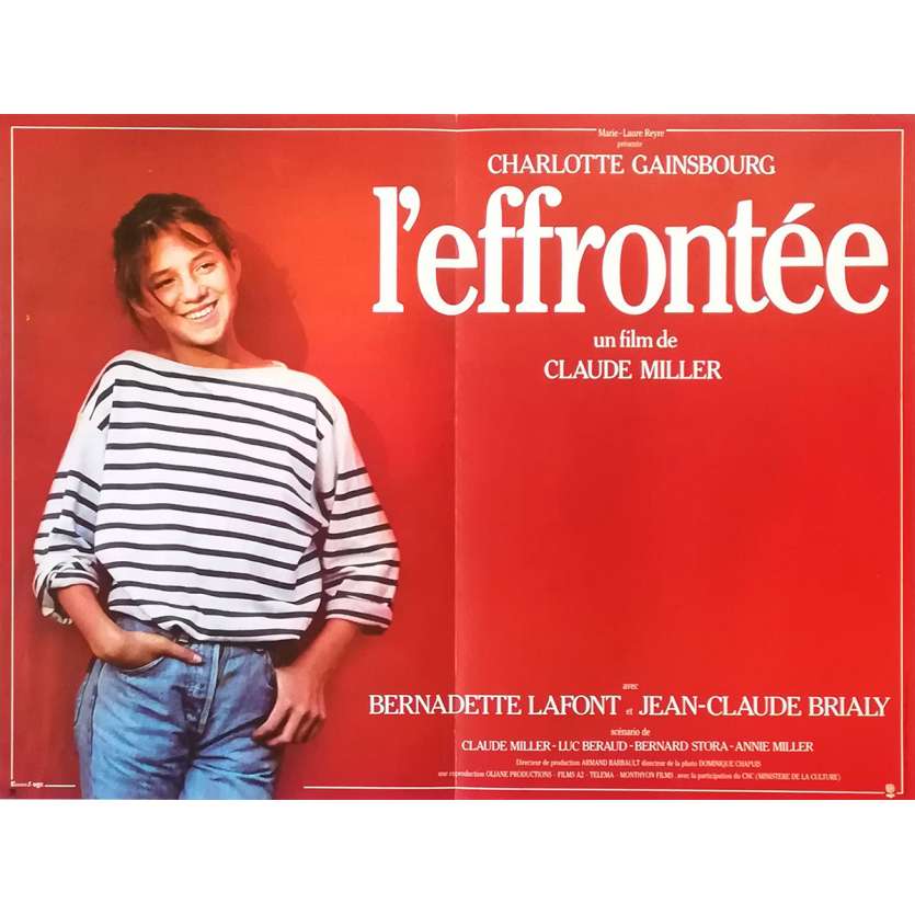 L'EFFRONTEE Original Movie Poster  - 15x21 in. - 1985 - Claude Miller, Charlotte Gainsbourg