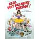 ELLE VOIT DES NAINS PARTOUT Original Movie Poster  - 47x63 in. - 1982 - Jean-Claude Sussfeld, Zabou Breitman
