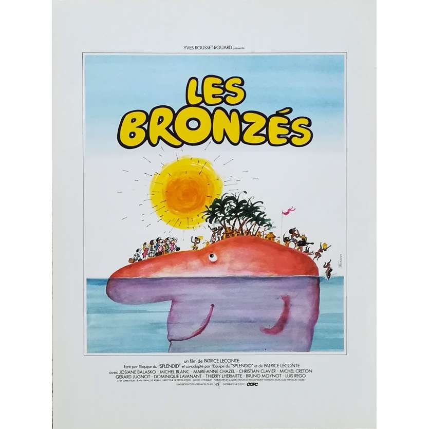 LES BRONZES Synopsis - 21x30 cm. - 1978 - Le Splendid, Patrice Leconte