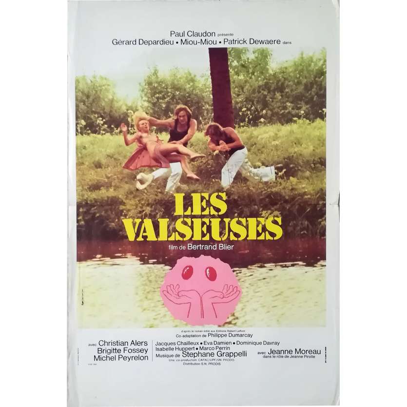 LES VALSEUSES Affiche de film  - 40x60 cm. - 1974 - Patrick Dewaere, Gérard Depardieu, Bertrand Blier