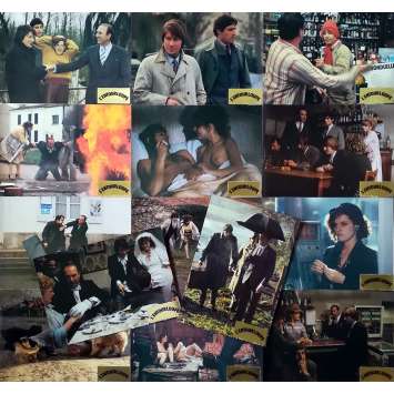 THE SWINDLE Original Lobby Cards DeLuxe - 9x12 in. - 1980 - Gérard Pires, Jean-Pierre Marielle