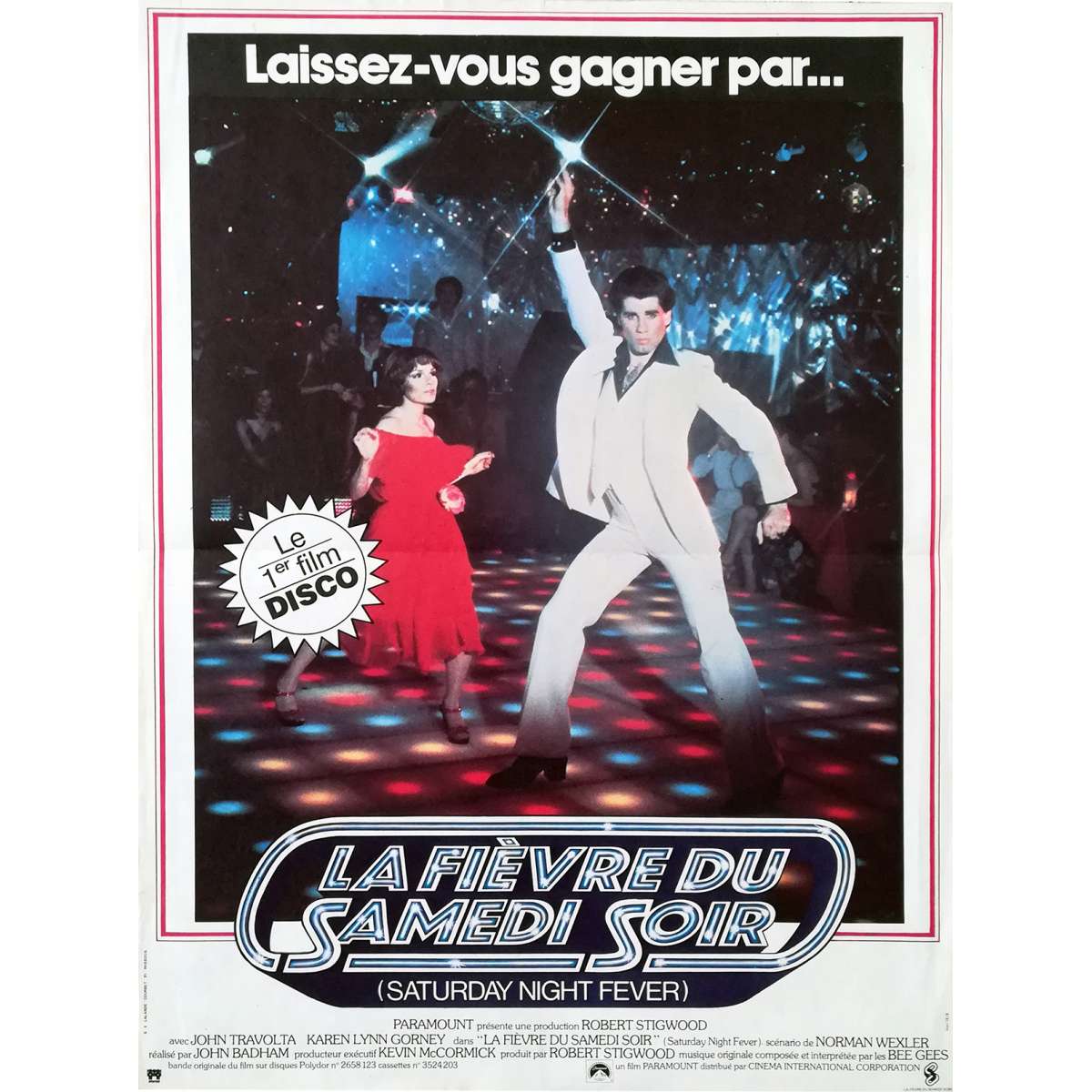 John Travolta La Fievre Du Samedi Soir Affiche de LA FIEVRE DU SAMEDI SOIR