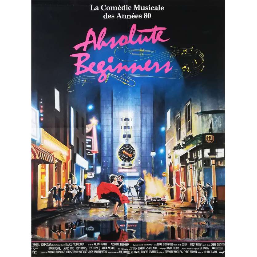 ABSOLUTE BEGINNERS French Movie Poster  23x32 - 1986 - Julien Temple, David Bowie