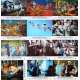 THE GREEN SLIME Original Lobby Cards x12 - 9x12 in. - 1968 - Kinji Fukasaku, Robert Horton