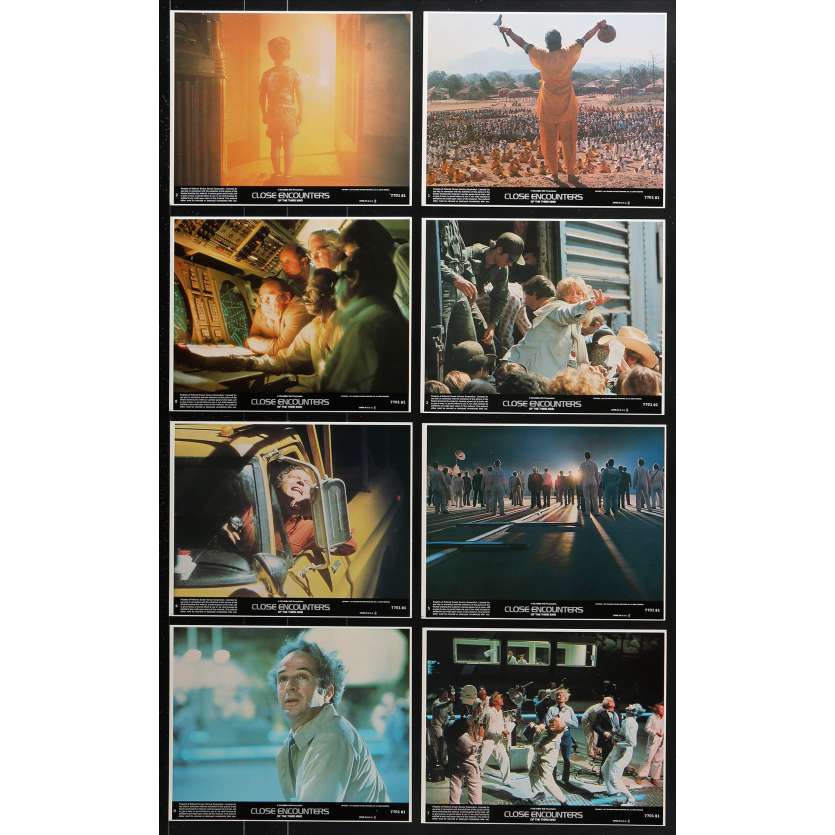 RENCONTRES DU 3E TYPE Photos de film x8 - 20x25 cm. - 1977 - Richard Dreyfuss, Steven Spielberg