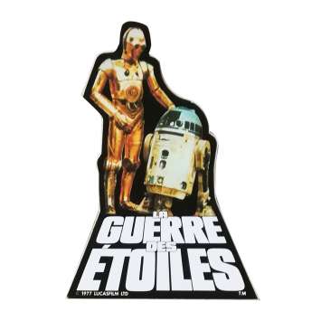 STAR WARS - LA GUERRE DES ETOILES Autocollant - 6x6 cm. - 1977 - Harrison Ford, George Lucas STAR WARS - LA GUERRE DES ETOILES Autocollant - 6x6 cm. - 1977 - Harrison Ford, George Lucas