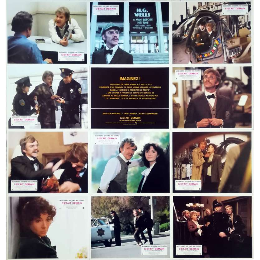 C'ETAIT DEMAIN Photos de film x12 - 21x30 cm. - 1979 - Malcolm McDowell, Nicholas Meyer