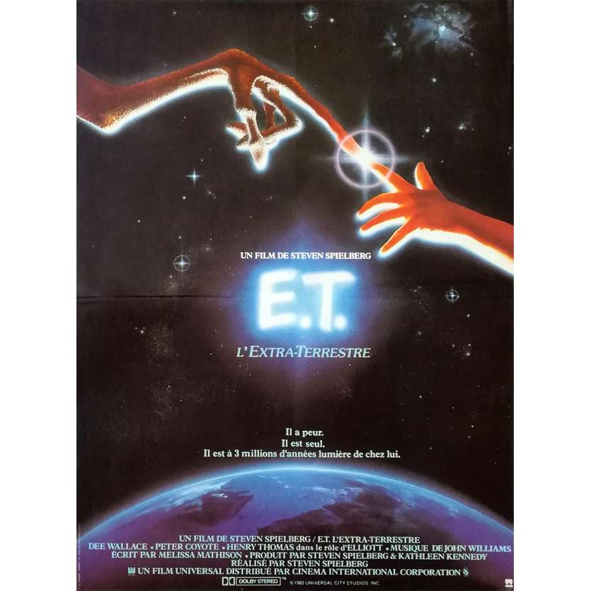 E.T. L'EXTRA-TERRESTRE Affiche de film  - 40x60 cm. - 1982 - Dee Wallace, Steven Spielberg