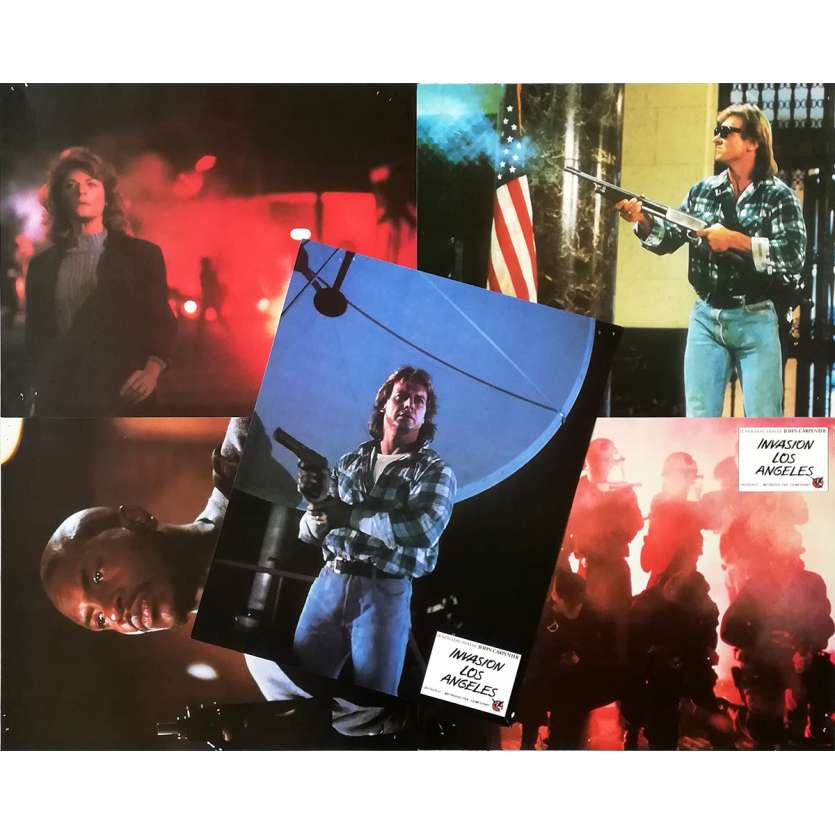 INVASION LOS ANGELES Photos de film x5 - 24x30 cm. - 1988 - Roddy Piper, John Carpenter