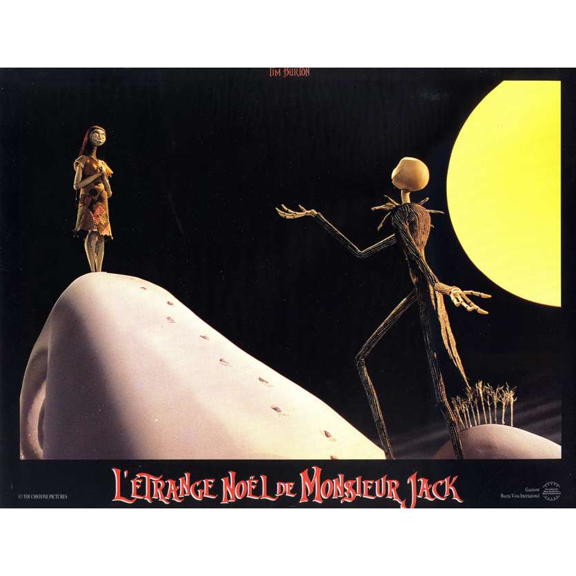 THE NIGHTMARE BEFORE CHRISTMAS Original Lobby Card N06 - 9x12 in. - 1993 - Tim Burton, Danny Elfman