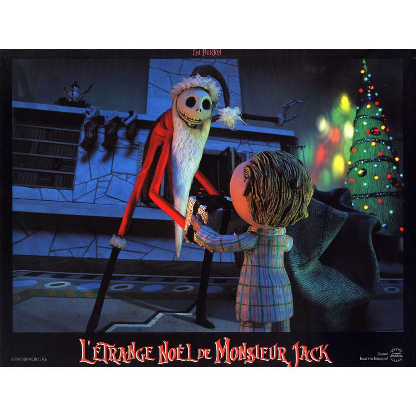 THE NIGHTMARE BEFORE CHRISTMAS Original Lobby Card N05 - 9x12 in. - 1993 - Tim Burton, Danny Elfman