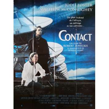 CONTACT Original Movie Poster  - 47x63 in. - 1997 - Robert Zemeckis, Jodie Foster