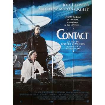 CONTACT Original Movie Poster - 47x63 in. - 1997 - Robert Zemeckis, Jodie Foster