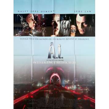 A.I. INTELLIGENCE ARTIFICIELLE Affiche de film - 120x160 cm. - 2001 - Jude Law, Steven Spielberg