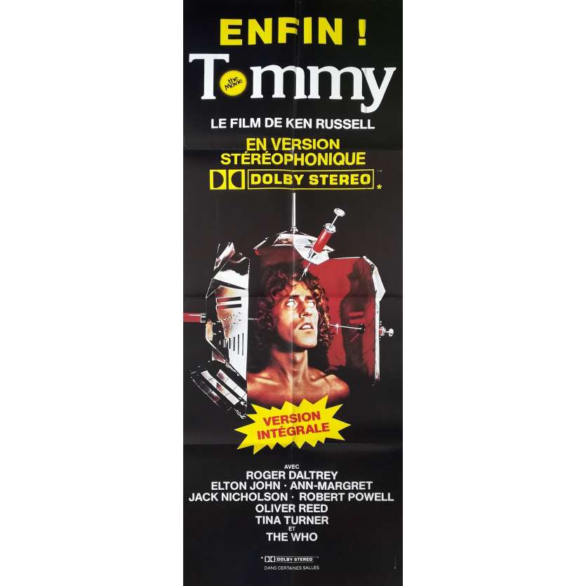 TOMMY Original Movie Poster  - 23x63 in. - 1975 - Ken Russel, The Who