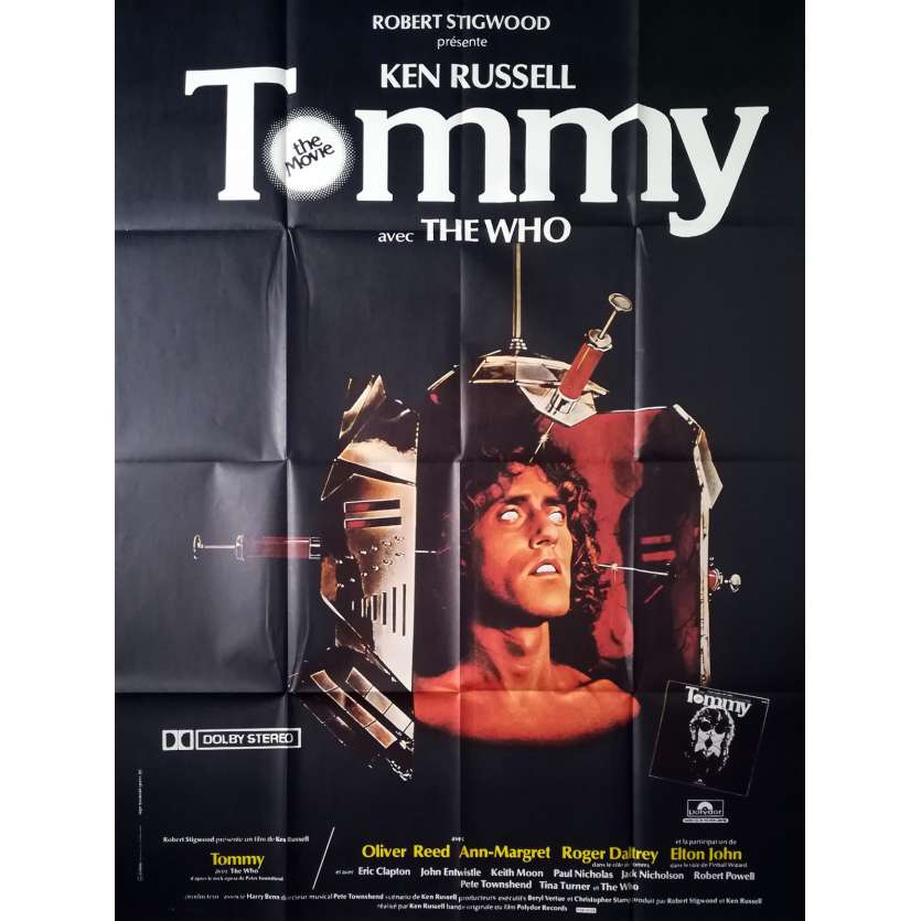 TOMMY Original Movie Poster  - 47x63 in. - 1975 - Ken Russel, The Who