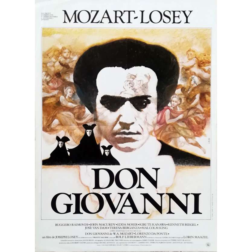 DON GIOVANNI Original Movie Poster  - 15x21 in. - 1979 - Joseph Losey, Ruggero Raimondi
