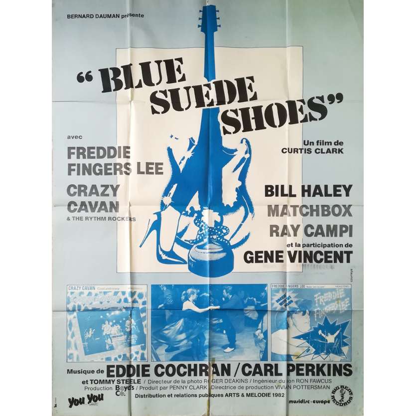 BLUE SUEDE SHOES Original Movie Poster  - 47x63 in. - 1980 - Curtis Clark, Bill Haley