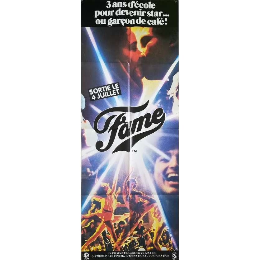 FAME Original Movie Poster  - 23x63 in. - 1982 - Alan Parker, Irene Cara