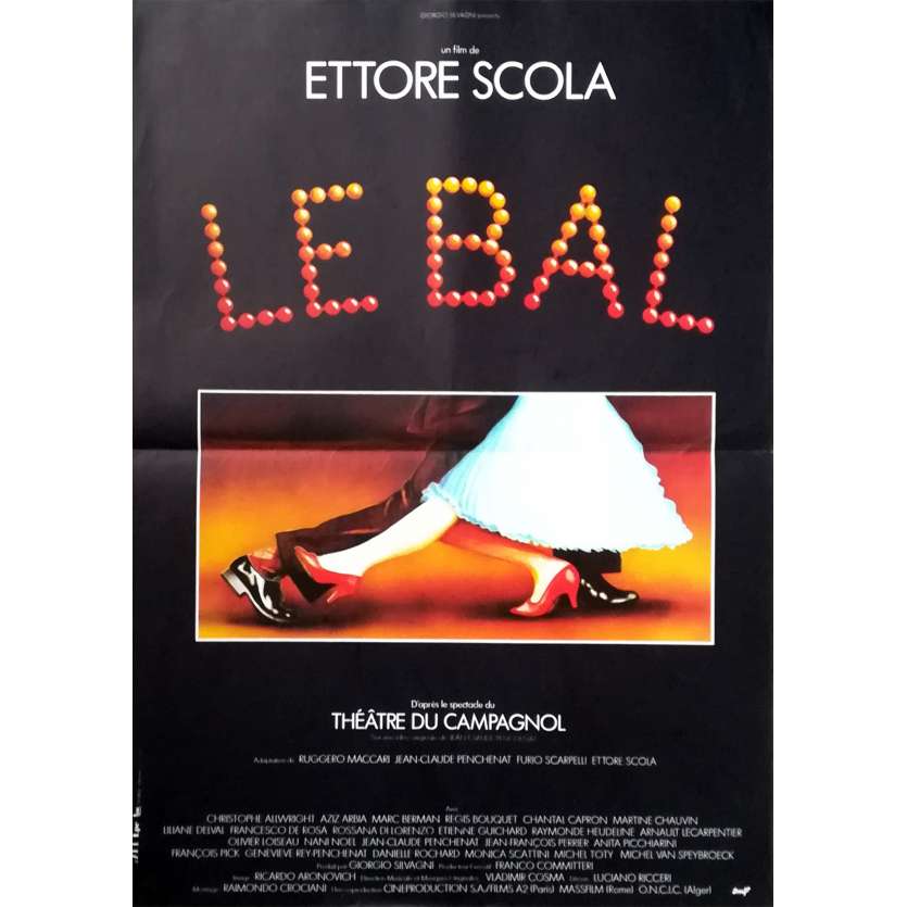 LE BAL Affiche de film - 40x60 cm. - 1983 - Etienne Guichard, Ettore Scola