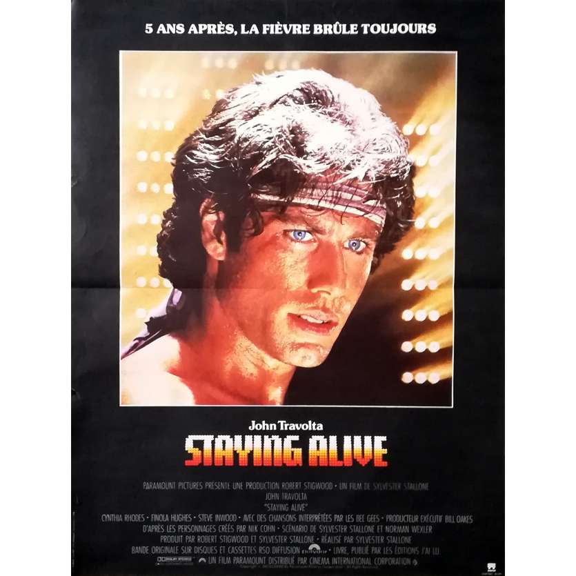 STAYING ALIVE Affiche de film - 60x160 cm. - 1983 - John Travolta, Sylvester Stallone